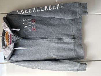 Gilet gris zippé à capuche Cache Cache - Taille XS