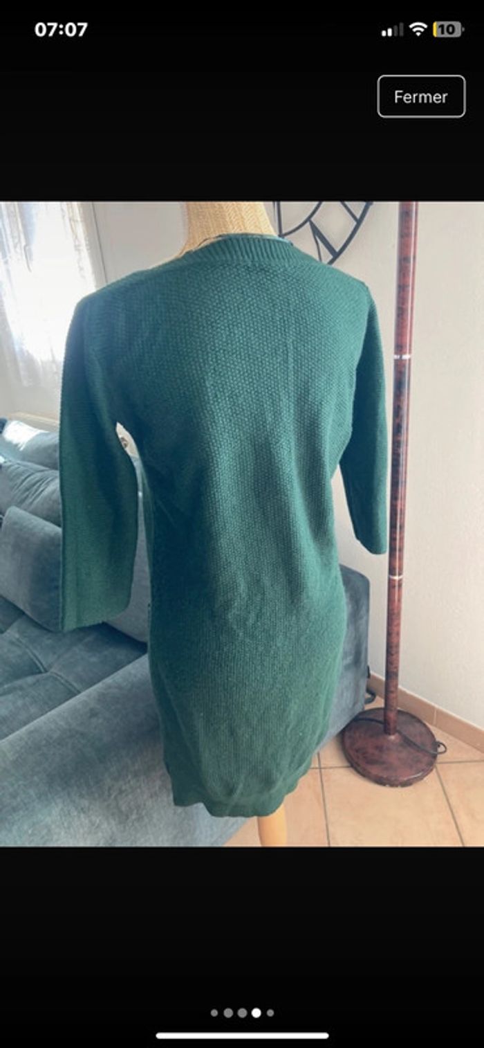 Robe pull manches 3/4 kiabi femme robe hiver en maille m - photo numéro 4