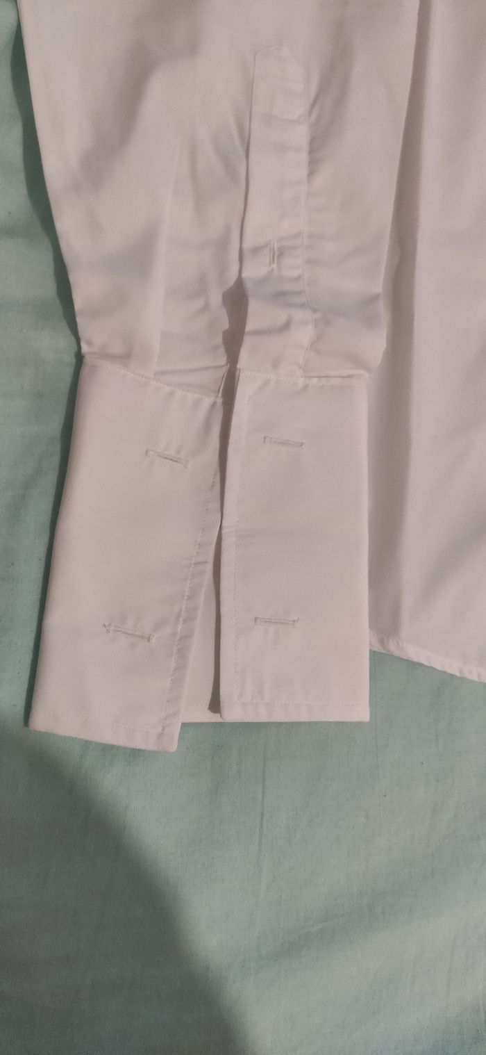 Chemise homme à boutons manchette neuve taille L - photo numéro 3