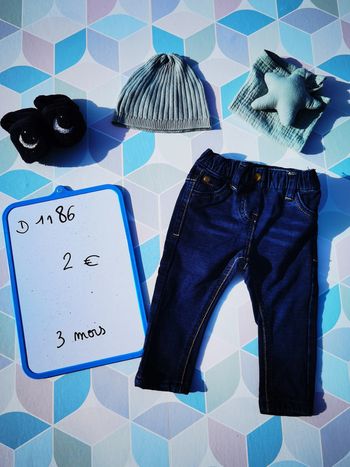 D1186 - jeans garçon 3 mois