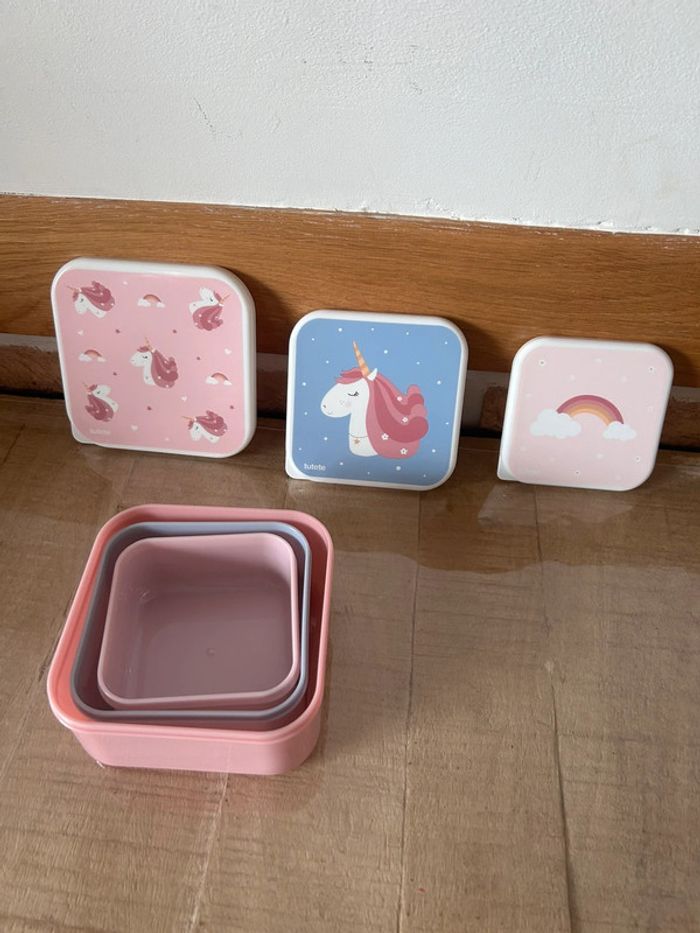 3 boîtes déjeuner licorne magique - photo numéro 2