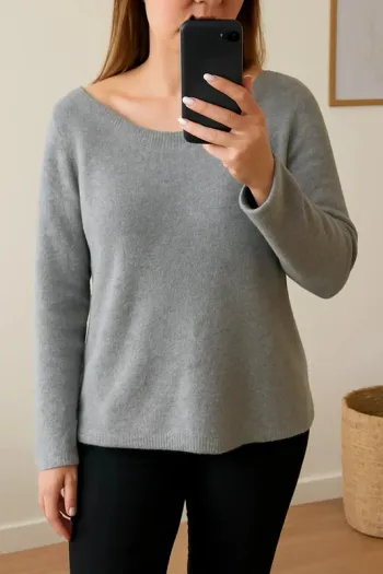 Pull d'hiver gris - Taille 42