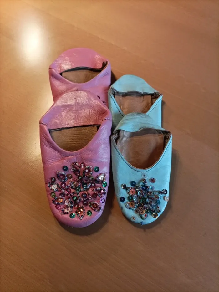 Lot de 2 paires de Babouches