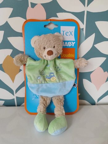 Doudou plat ourson ours nounours tex
