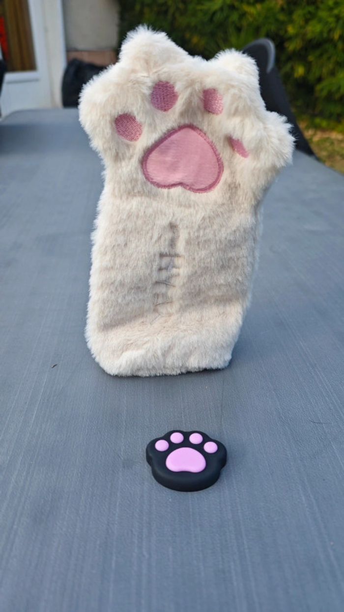 Trousse + gomme patte de chien type kawai/legami neuves - photo numéro 2