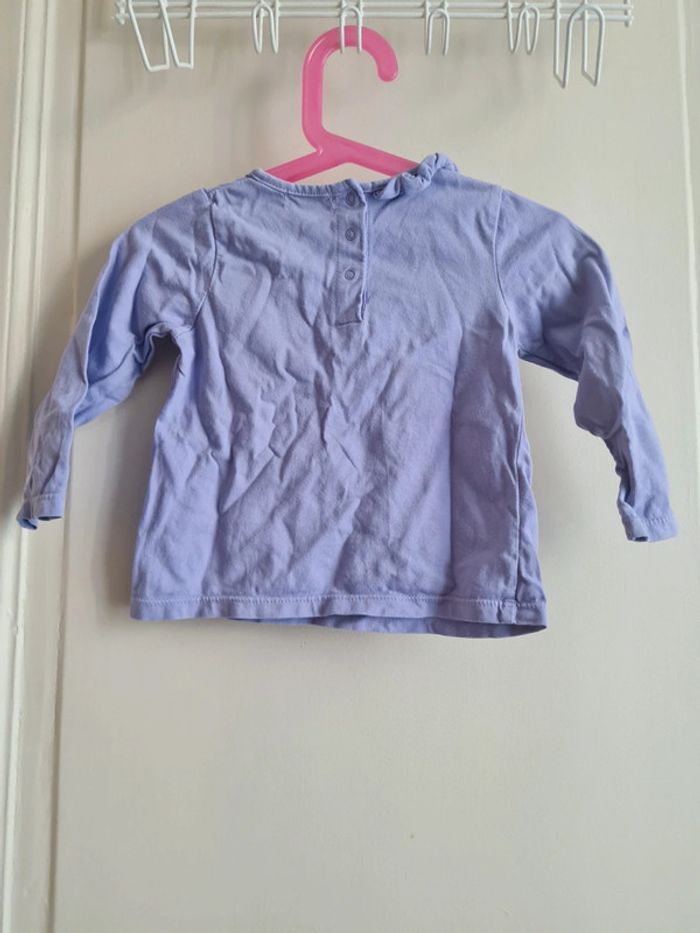 Tee shirt manches longues DPAM taille 18 mois - photo numéro 2