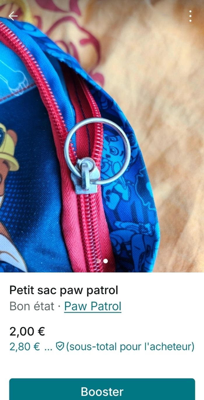 Sac a dos Pat patrouille - photo numéro 2