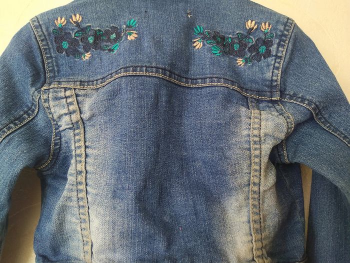 Veste Jean avec broderies Creeks - photo numéro 4