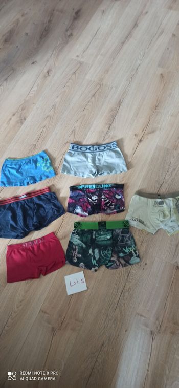 Lot de 7 boxers 6 ans