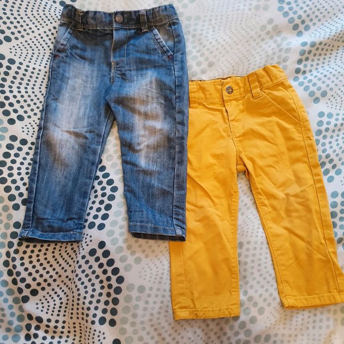 Lot 2 pantalons 18 mois