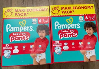 lot 2 cartons pampers pants taille 6