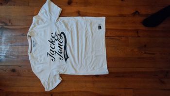 T-shirt blanc Jack and Jones taille L