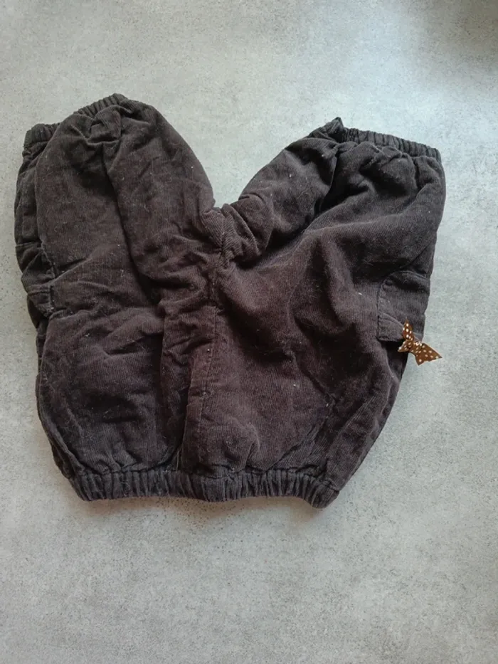 Pantalon velours 3 mois Jacadi Paris marron - photo numéro 3