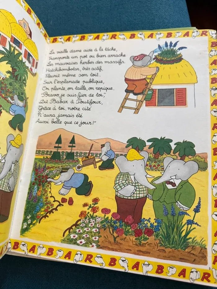 Recueil livre album ancien vintage Le Journal de Babar N1 numéro 1 bleu magazine - photo numéro 8