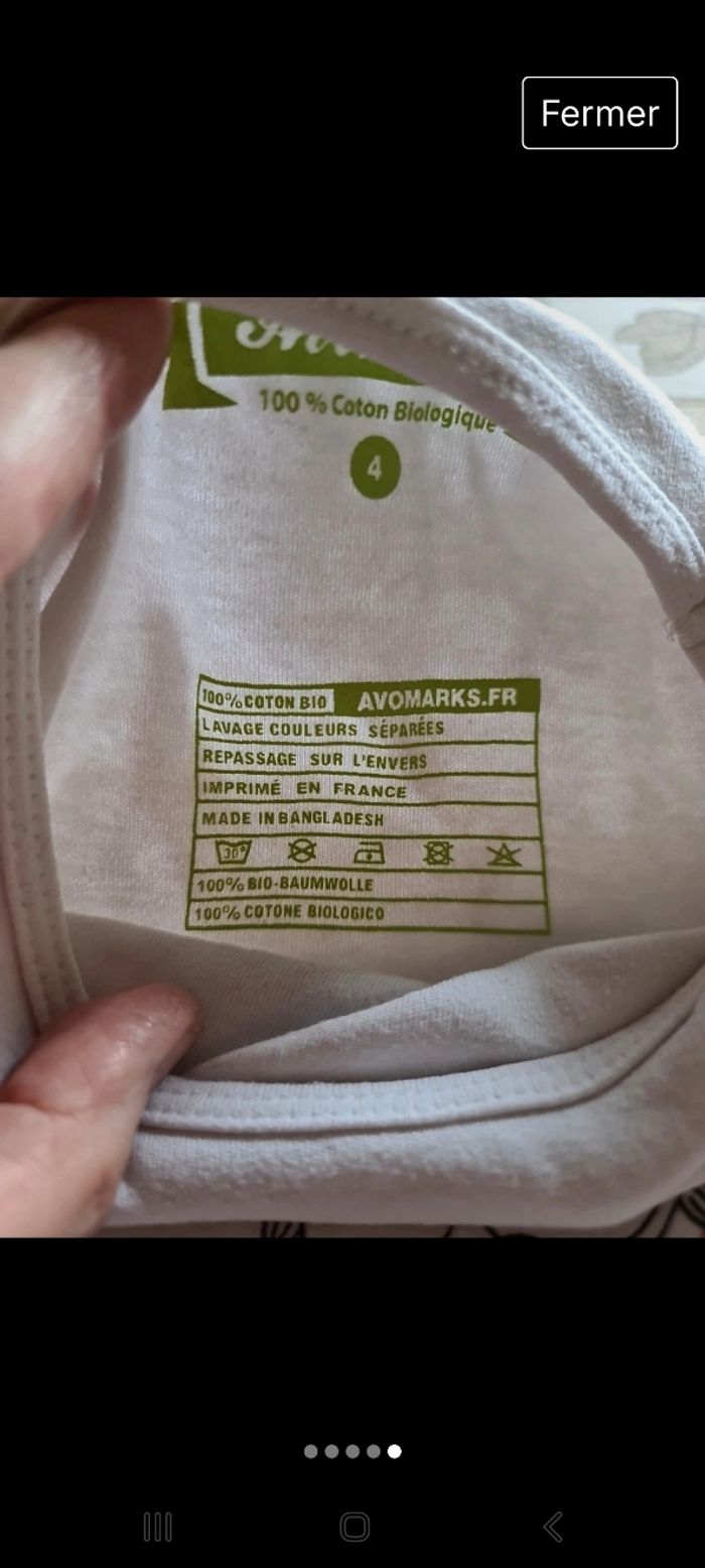 T-shirt taille 4 ans - photo numéro 5