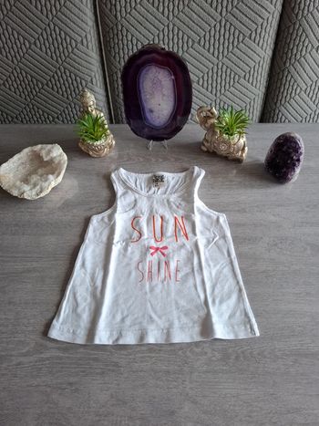 T-shirt débardeur fille 18 mois