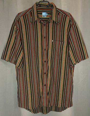 Chemise rayée multicolore »Playboy »manches courtes