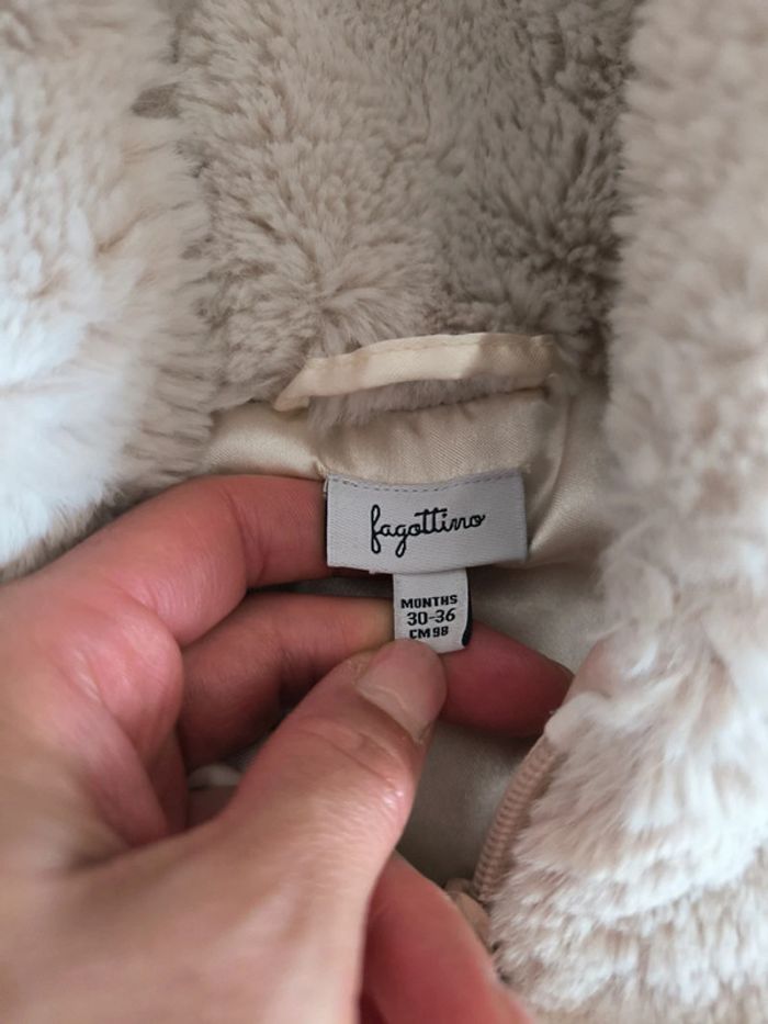 Manteau fourrure beige - photo numéro 3