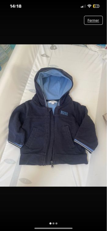 Veste a capuche hugo boss baby. 3 mois