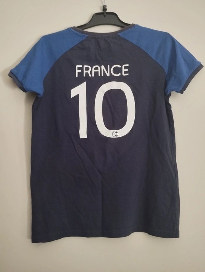 Tee shirt foot France Kiabi taille 10 ans - photo numéro 2