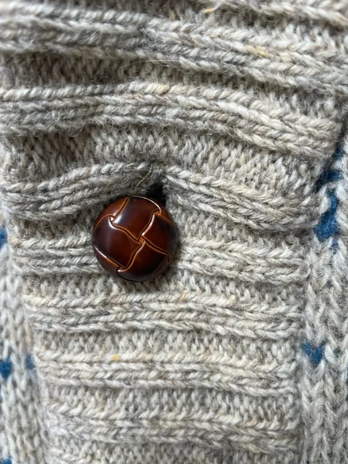 Eddie Bauer Vintage Cardigan Wool Laine Mens XL - photo numéro 5