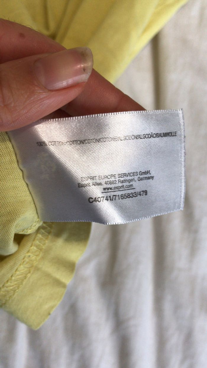 Teeshirt EDC by Esprit jaune taille M - photo numéro 9