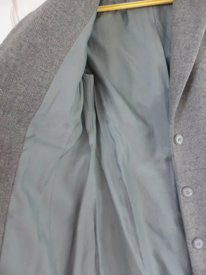 magnifique manteau/veste longue 50% laine - photo numéro 7