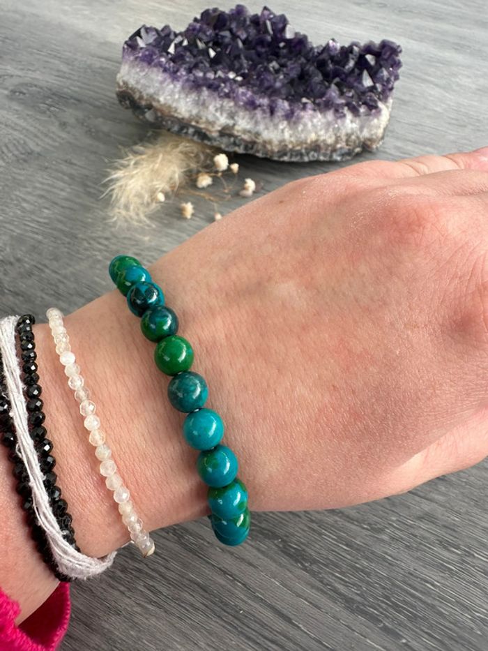 Bracelet en turquoise véritable d’Australie – Pierre naturelle - photo numéro 7