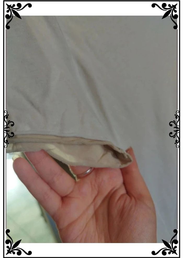 T-shirt blanc col rond beige taille M/38 - photo numéro 8