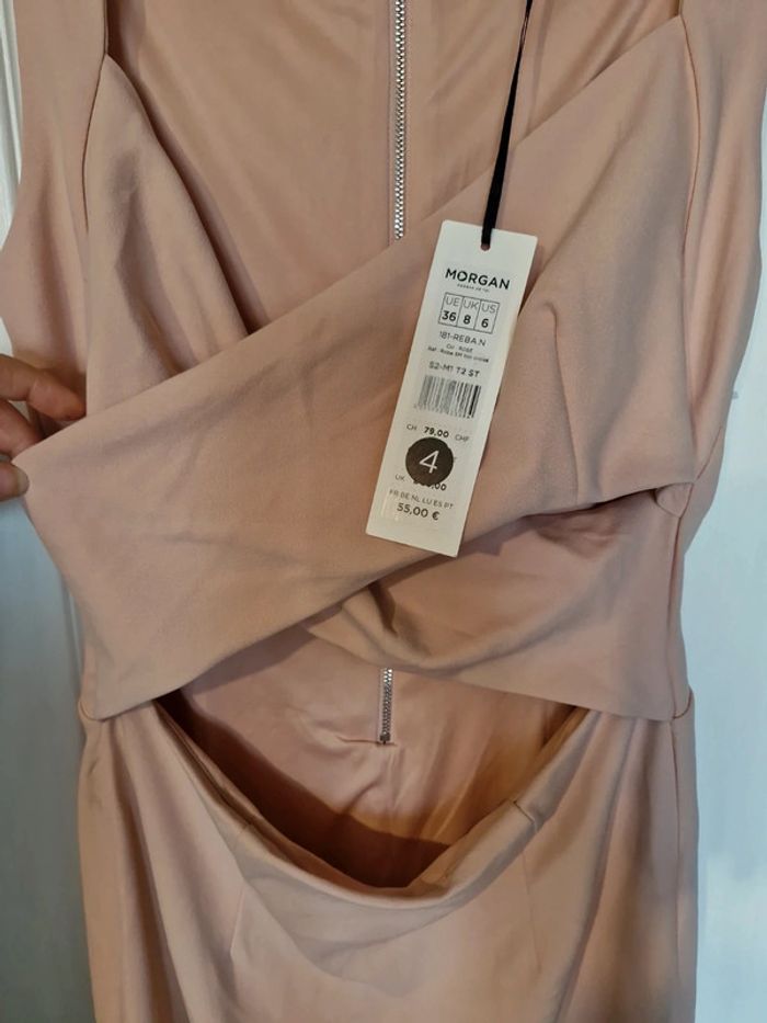 Sublime robe rose poudré Morgan 36 - photo numéro 2