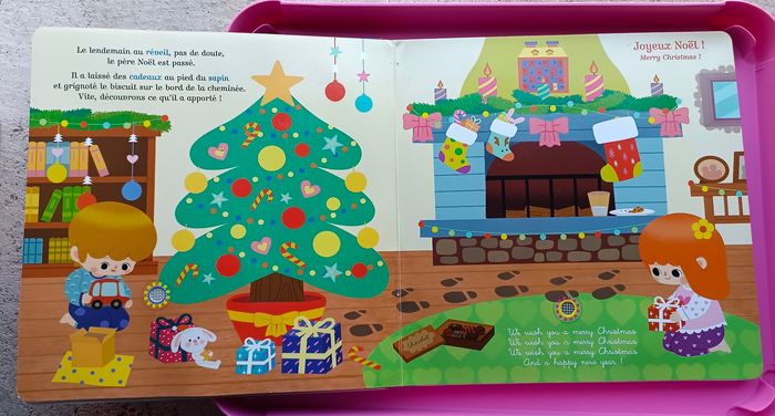 Livre sonore et musical Joyeux Noël 5 comptines en anglais - photo numéro 6