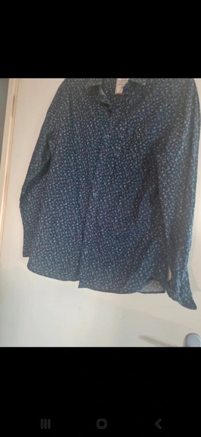 Chemise homme s motif fleur manche longue - photo numéro 3