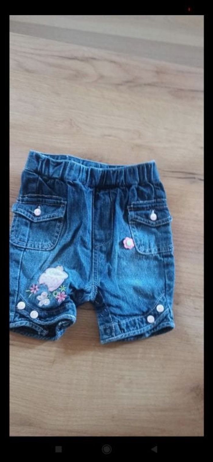 Short en jeans 3 mois