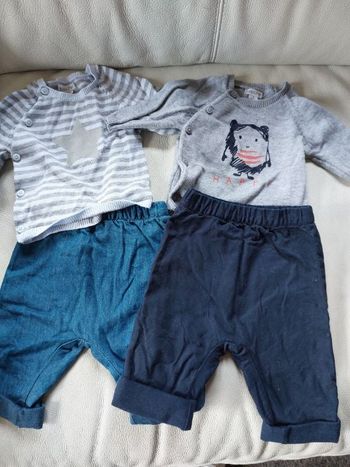 Lot de 2 tenues bébé 3 mois