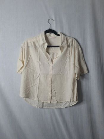 Chemise courte en lin