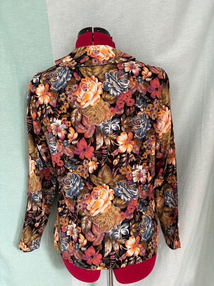 Chemise vintage Cacharel imprimé floral - photo numéro 3