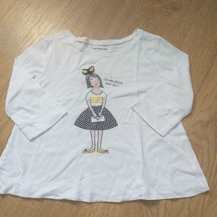 tee-shirt manches 3/4 verbaudet