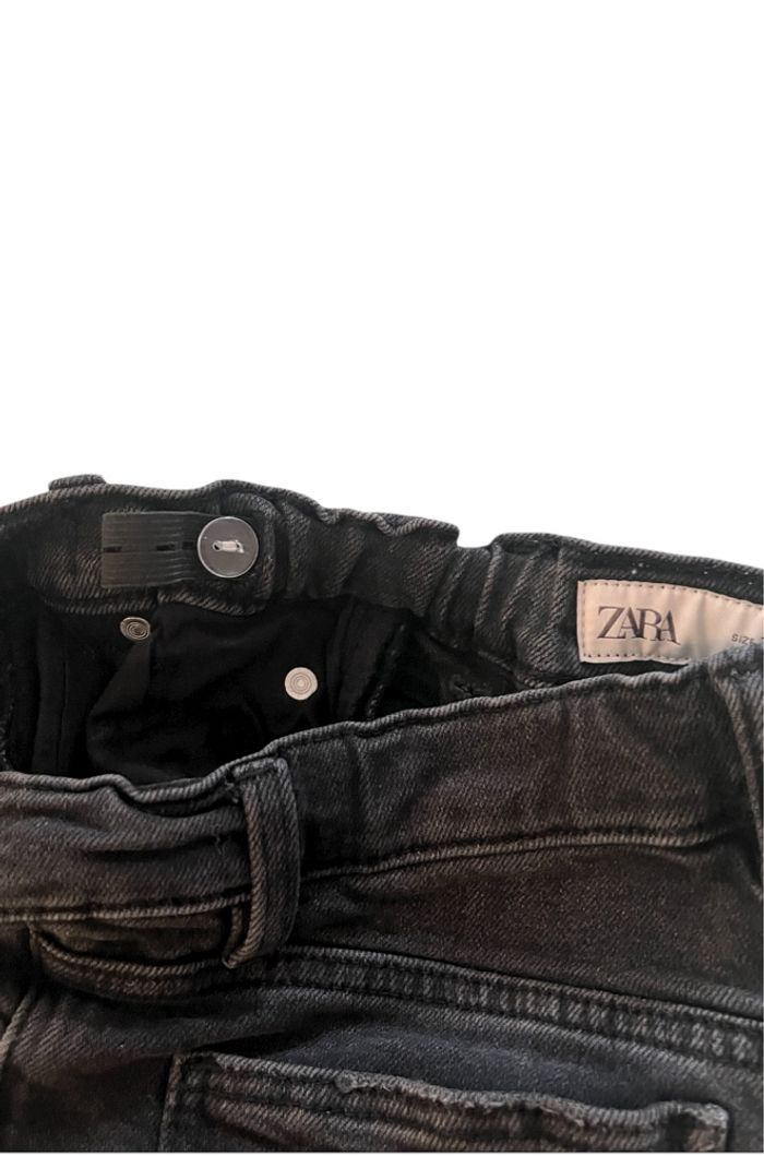 Jeans pantalon évasé / enfant / noir / 7 ans - 122cm / Zara - photo numéro 3