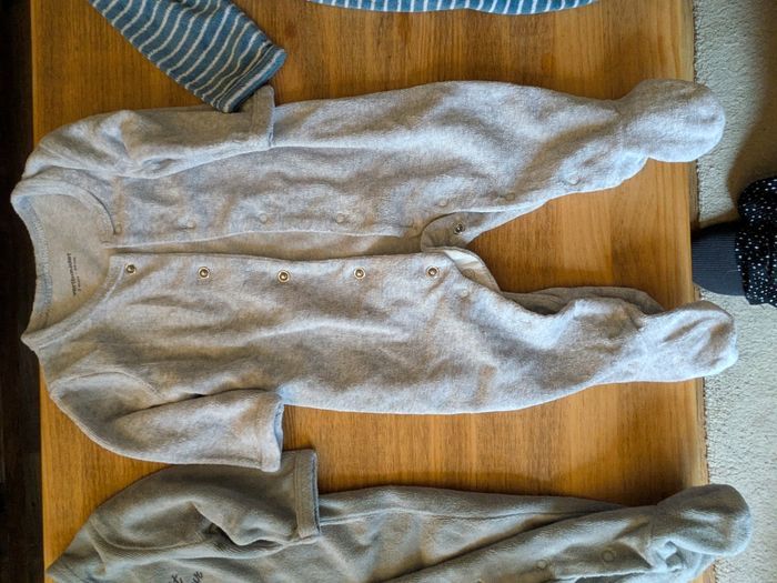 Lot de 3 pyjamas bébé mixte en velours - photo numéro 3