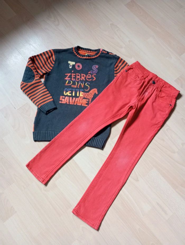 Ensemble jeans et pull 7/ 8 ans 🍀 Orchestra 🍀 très bon état - photo numéro 7