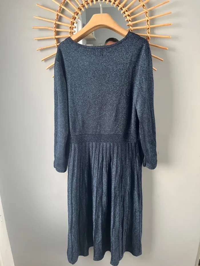 Robe de soirée ou coktail Yumi taille L marine neuve avec étiquette - photo numéro 7