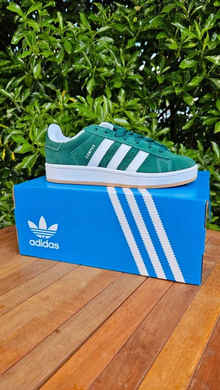 Adidas Campus Dark Green Junior - photo numéro 2