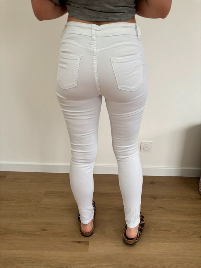 Pantalon toile blanc - photo numéro 3
