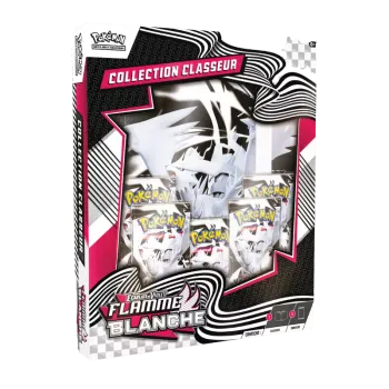 Pokémon - Écarlate et Violet – Coffret classeur Flamme blanche EV10.5 (5 boosters)