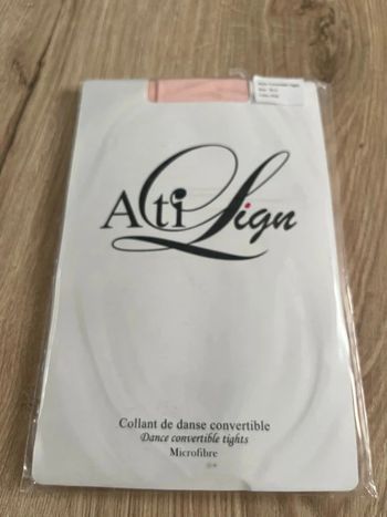 Collant de danse convertible microfibre rose taille xl adulte neuf