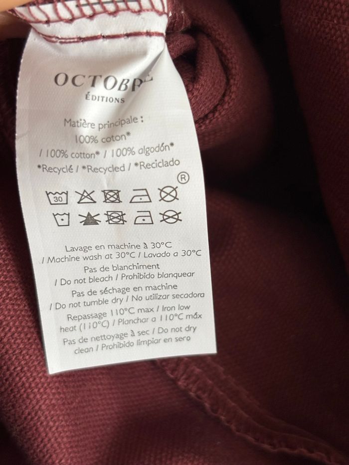 Sac bordeaux Octobre Éditions - photo numéro 4