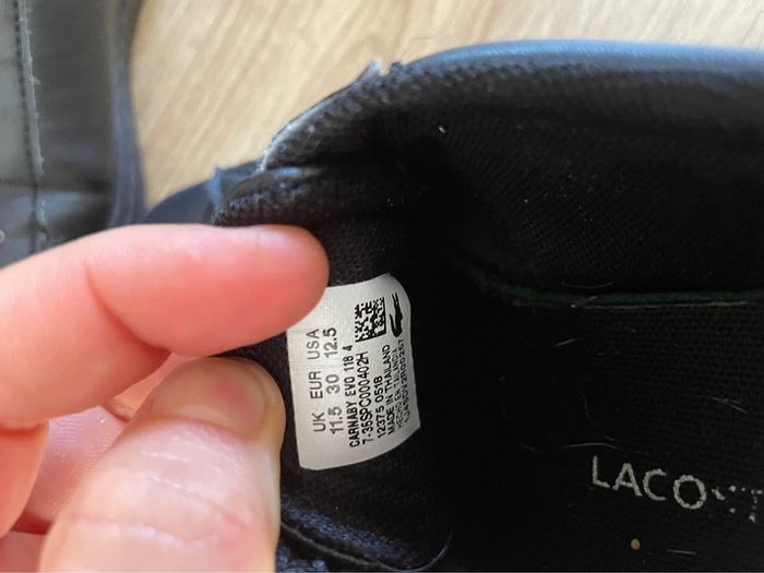 Baskets Lacoste pointure 30 - photo numéro 4