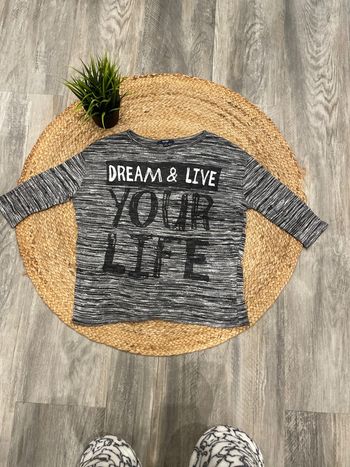 Pull fille manche 3/4 12 ans kiabi