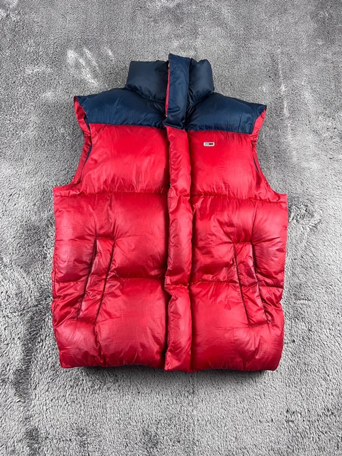 Doudoune sans manches Tommy Jeans Rouge & Bleu Marine – Taille S