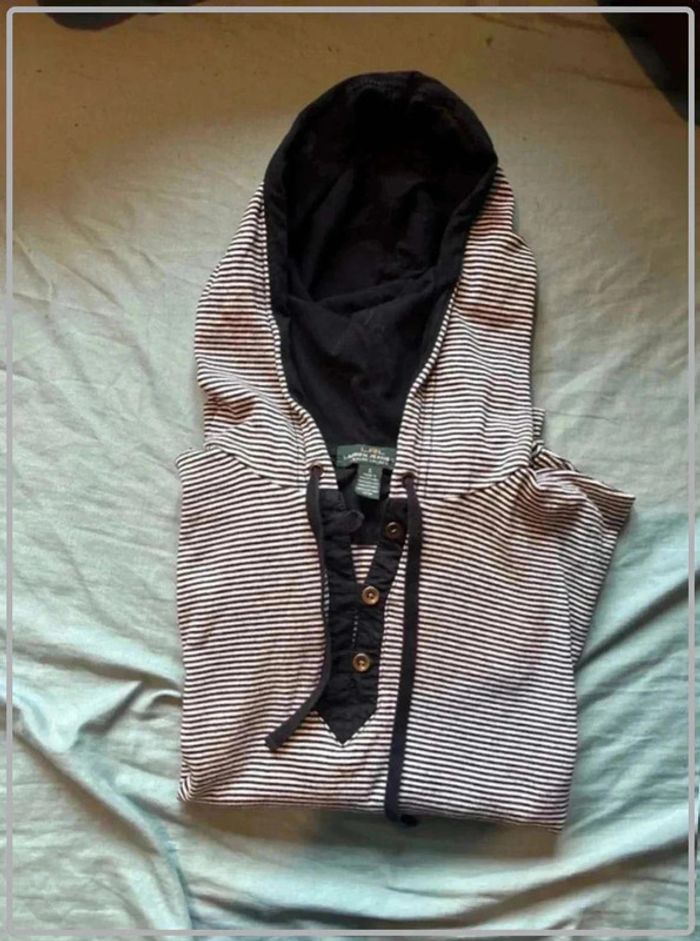 Pull  marinière  à  capuche Ralph Lauren taille  s/36 - photo numéro 3